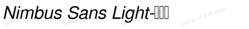 Nimbus Sans Light字体转换